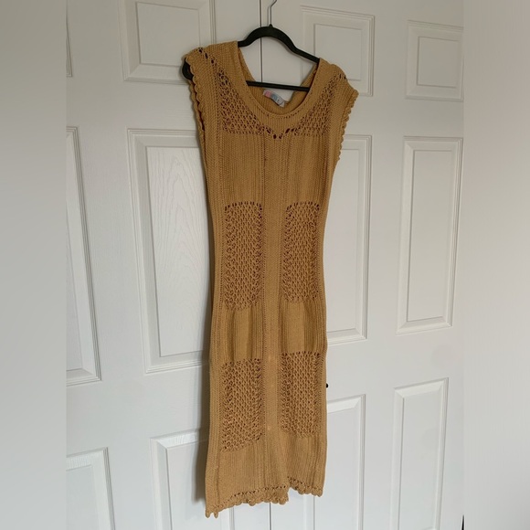 FREE PEOPLE LOST AT SEA MIDI  DRESS SIZE XS - Picture 4 of 8